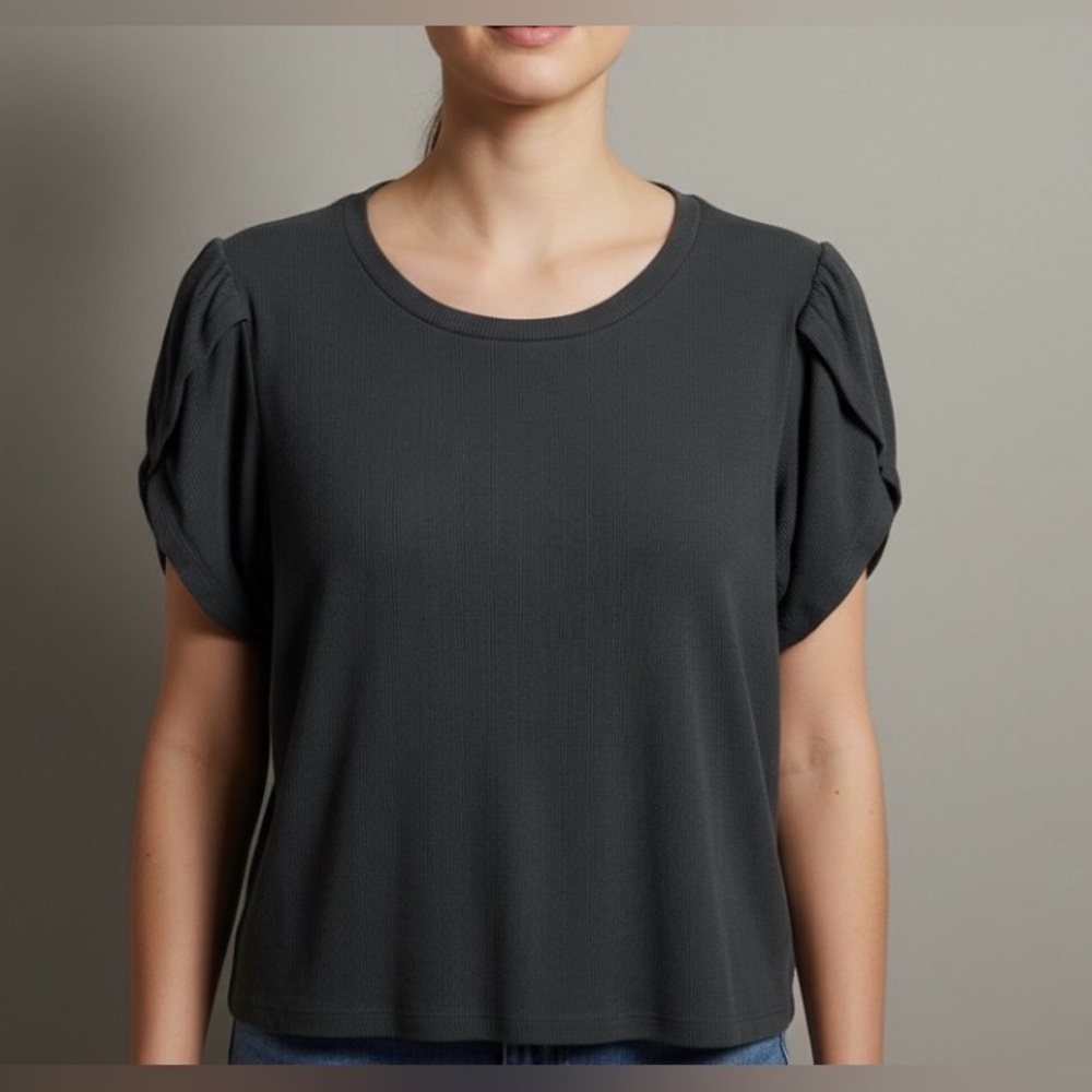 LNA Ribbed T-Shirt in Forest Green size XL